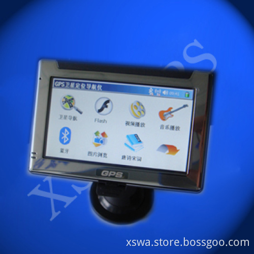 Handsfree bluetooth car gps ,FM function built in this gps navigation